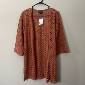 G by Giuliana Rancic Women Orange Cardigan Xs